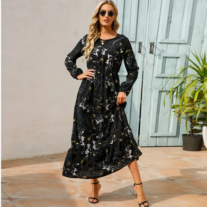 Zomer Maxi Jurk Boho Stijl Strandjurk