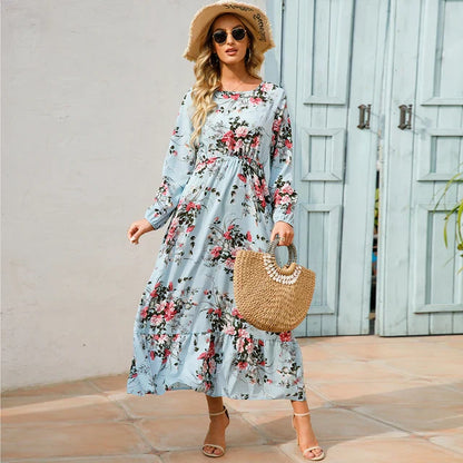 Zomer Maxi Jurk Boho Stijl Strandjurk