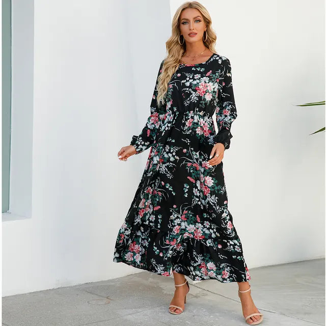 Zomer Maxi Jurk Boho Stijl Strandjurk