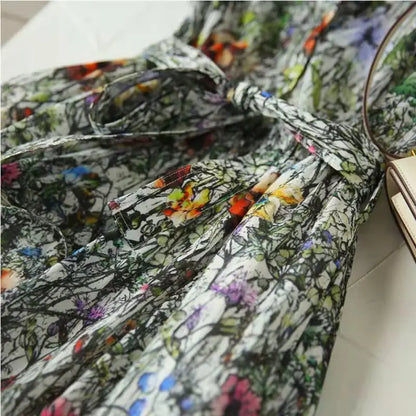 Luxe Zomerjurk Geprint Elegante Jurassic Design