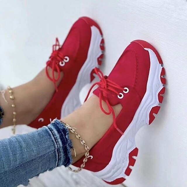 Vrouwenschoenen Gevulkaniseerd Sportief Comfortabel