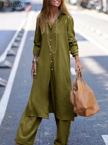 Vrouwen Zomerjurk Set Tweedelig Lente Kleding