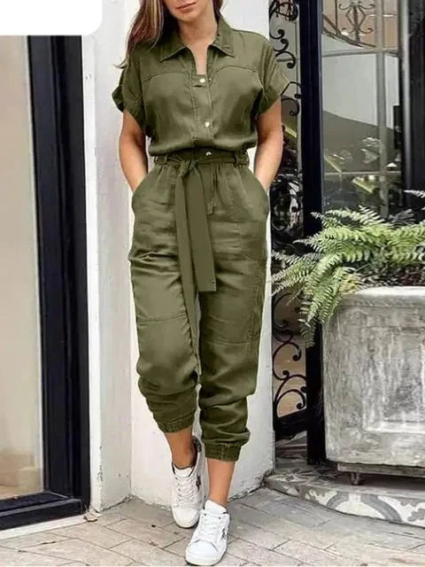 Vrouwelijke Zomer Jumpsuit Stijlvol en Comfortabel