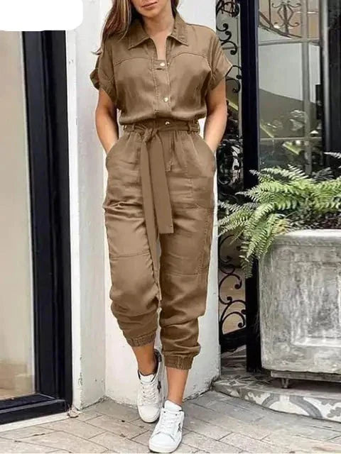 Vrouwelijke Zomer Jumpsuit Stijlvol en Comfortabel