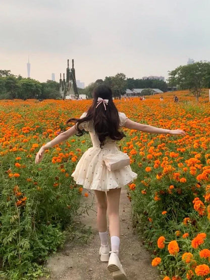 Zomerjurk Korte Bloemenjurk Feestelijke Vrouwelijke Jurk