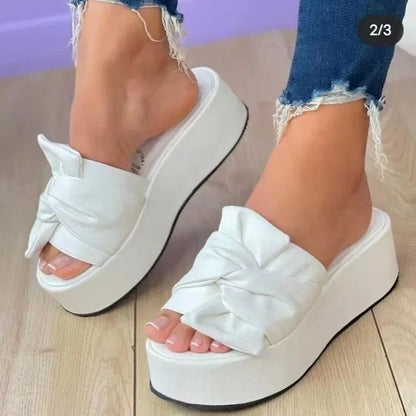 Luxe Zomersandalen met Hoge Hak en Platvorm Zool