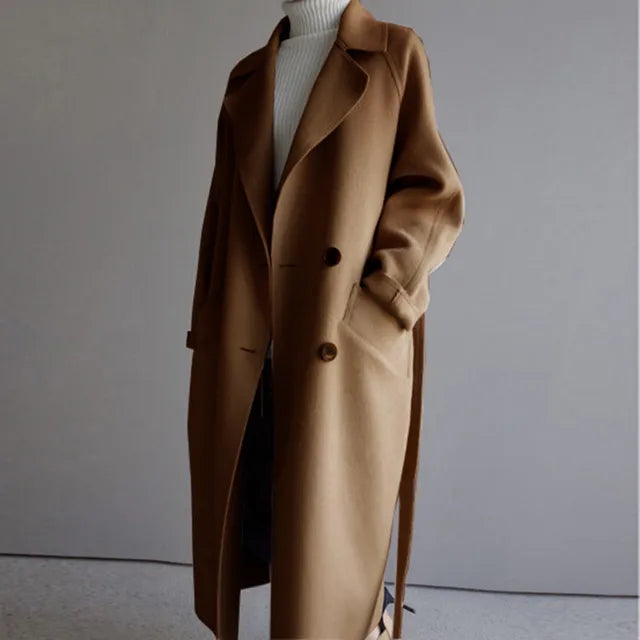 Dames Winterjas Wollen Warm en Chic