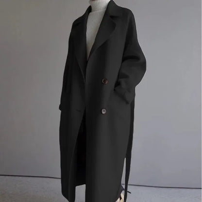 Dames Winterjas Wollen Warm en Chic