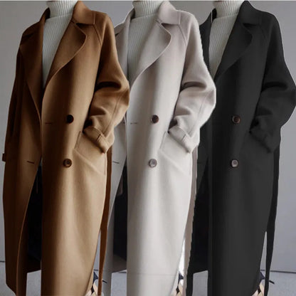 Dames Winterjas Wollen Warm en Chic