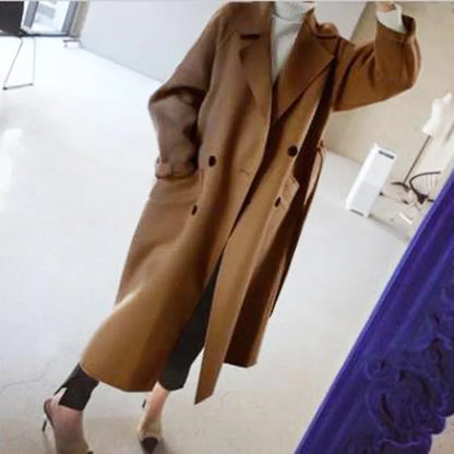 Dames Winterjas Wollen Warm en Chic
