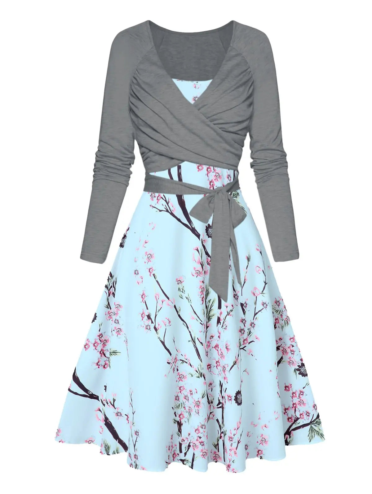 Vrouwenzomerjurk Bloemenprint Elegante Jurk