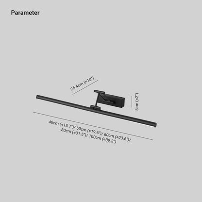 Spiegellamp LED Zwart Wit Metaal Acryl IP44 Badkamer Woonkamer Modern 40-100cm