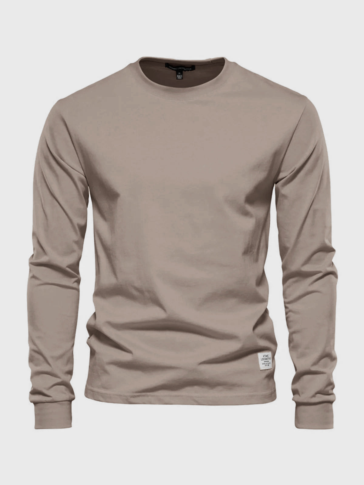 Heren Katoenen Longsleeve Ronde Hals Comfortabel - StudioMarella