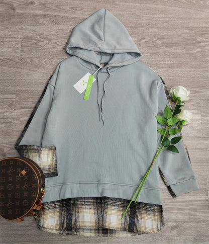 Comfortabele Sweatshirt Lange Mouwen met Patchwork Design