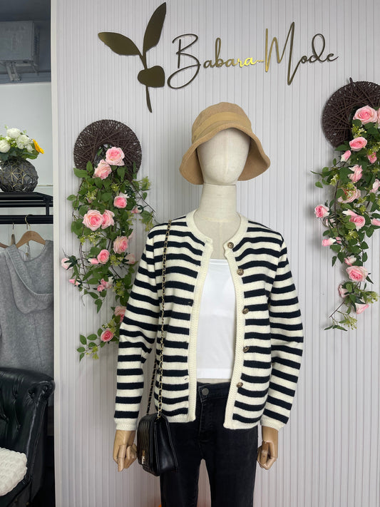 Vest voor Vrouw Gestreept Elegant Model - StudioMarella