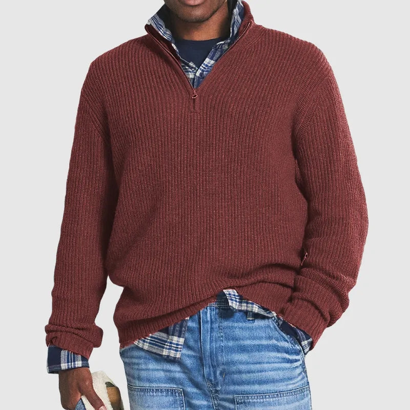 Herentrui Half Zip Comfortabel en Stijlvol
