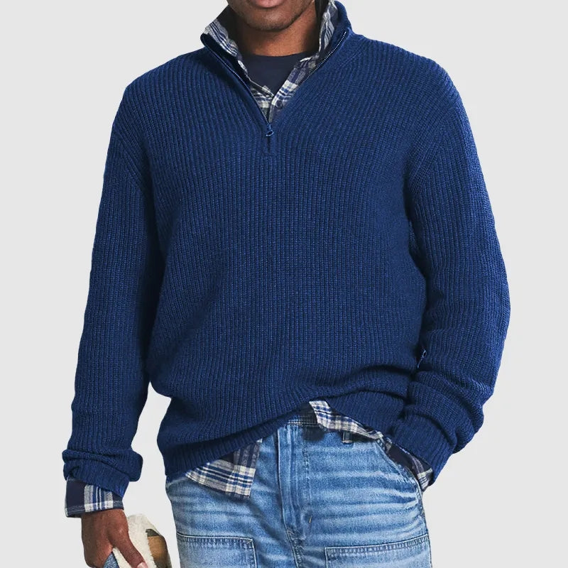 Herentrui Half Zip Comfortabel en Stijlvol