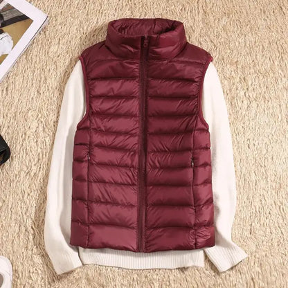 Dames Bodywarmer Lichtgewicht Gewatteerd Mouwloos