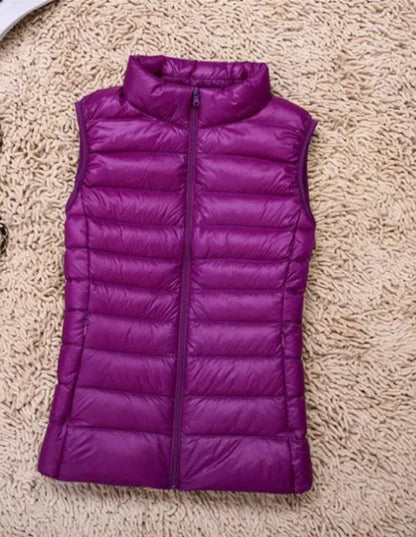 Dames Bodywarmer Lichtgewicht Gewatteerd Mouwloos