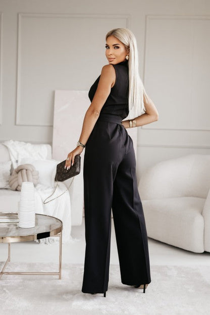 Jumpsuit Mouwloos Met Ceintuur Zomer Jurk