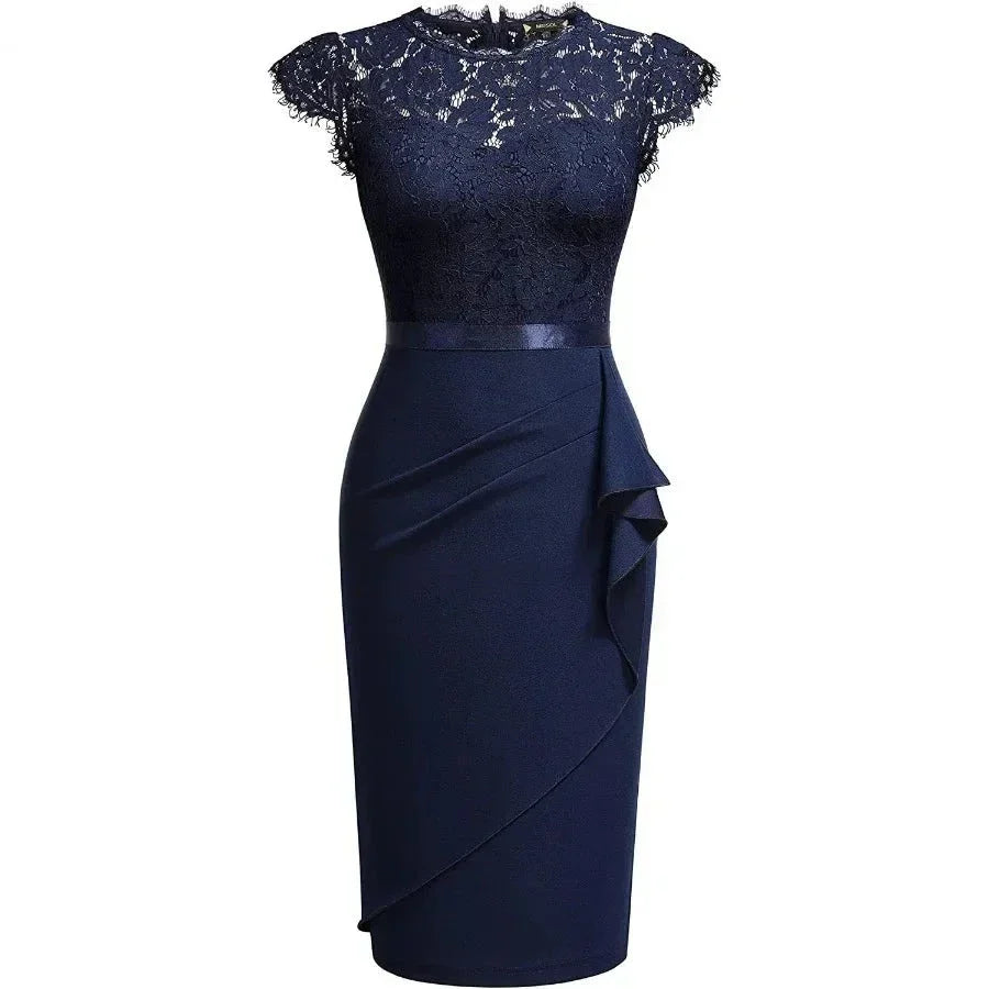 Jurk voor Dames Elegante Lange Kant