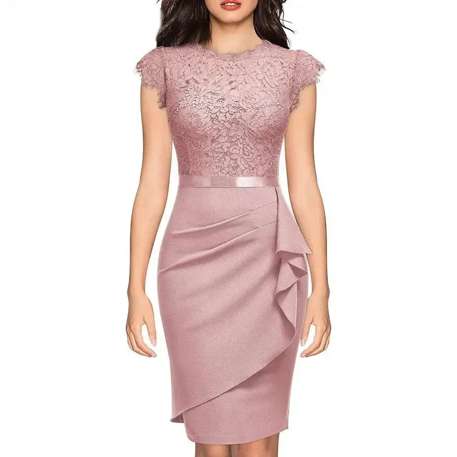 Jurk voor Dames Elegante Lange Kant