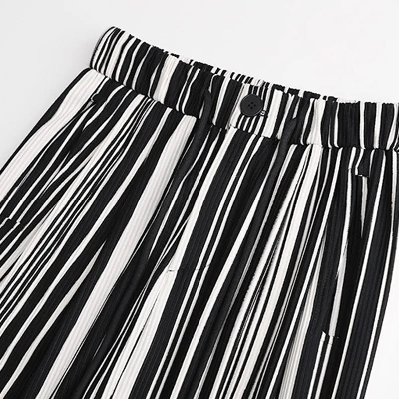 Hoge Taille Broek Comfortabel Zwart van GleeterMode