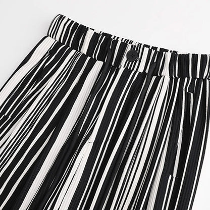 Hoge Taille Broek Comfortabel Zwart van GleeterMode
