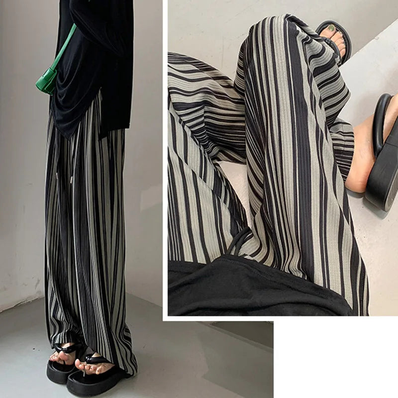 Hoge Taille Broek Comfortabel Zwart van GleeterMode