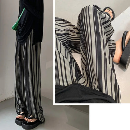 Hoge Taille Broek Comfortabel Zwart van GleeterMode