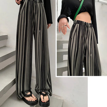 Hoge Taille Broek Comfortabel Zwart van GleeterMode
