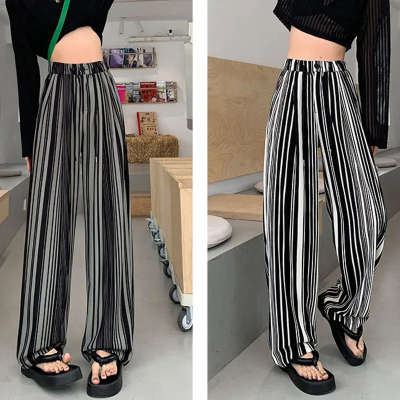 Hoge Taille Broek Comfortabel Zwart van GleeterMode - StudioMarella