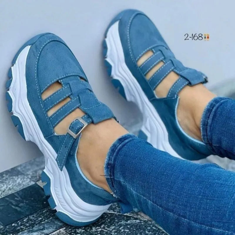 Dames Zomersandalen met Dikke Zool Comfortabel en Stijlvol