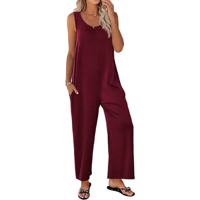 Zomerjumpsuit Vrouwelijk Comfortabel voor Zomervakantie