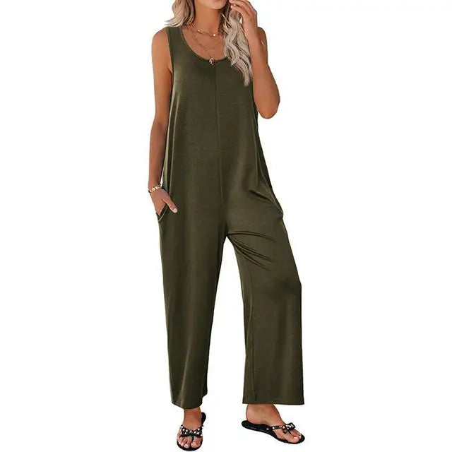 Zomerjumpsuit Vrouwelijk Comfortabel voor Zomervakantie