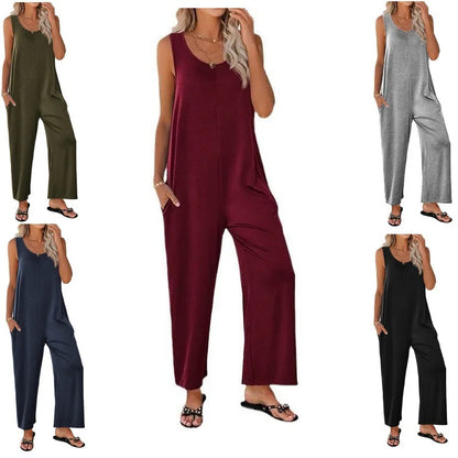 Zomerjumpsuit Vrouwelijk Comfortabel voor Zomervakantie