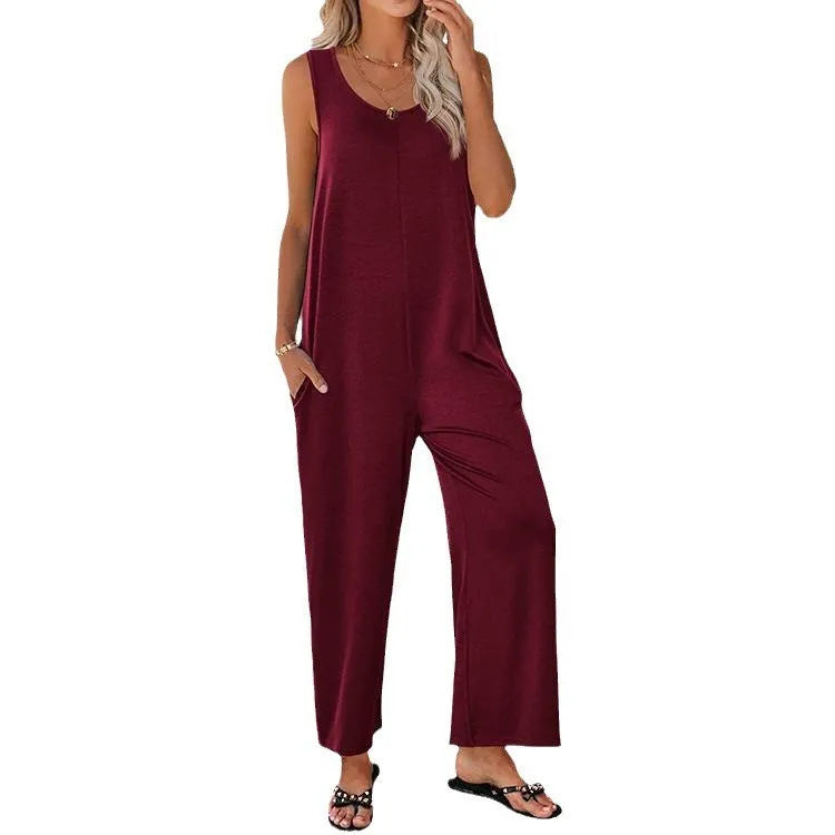 Zomerjumpsuit Vrouwelijk Comfortabel voor Zomervakantie