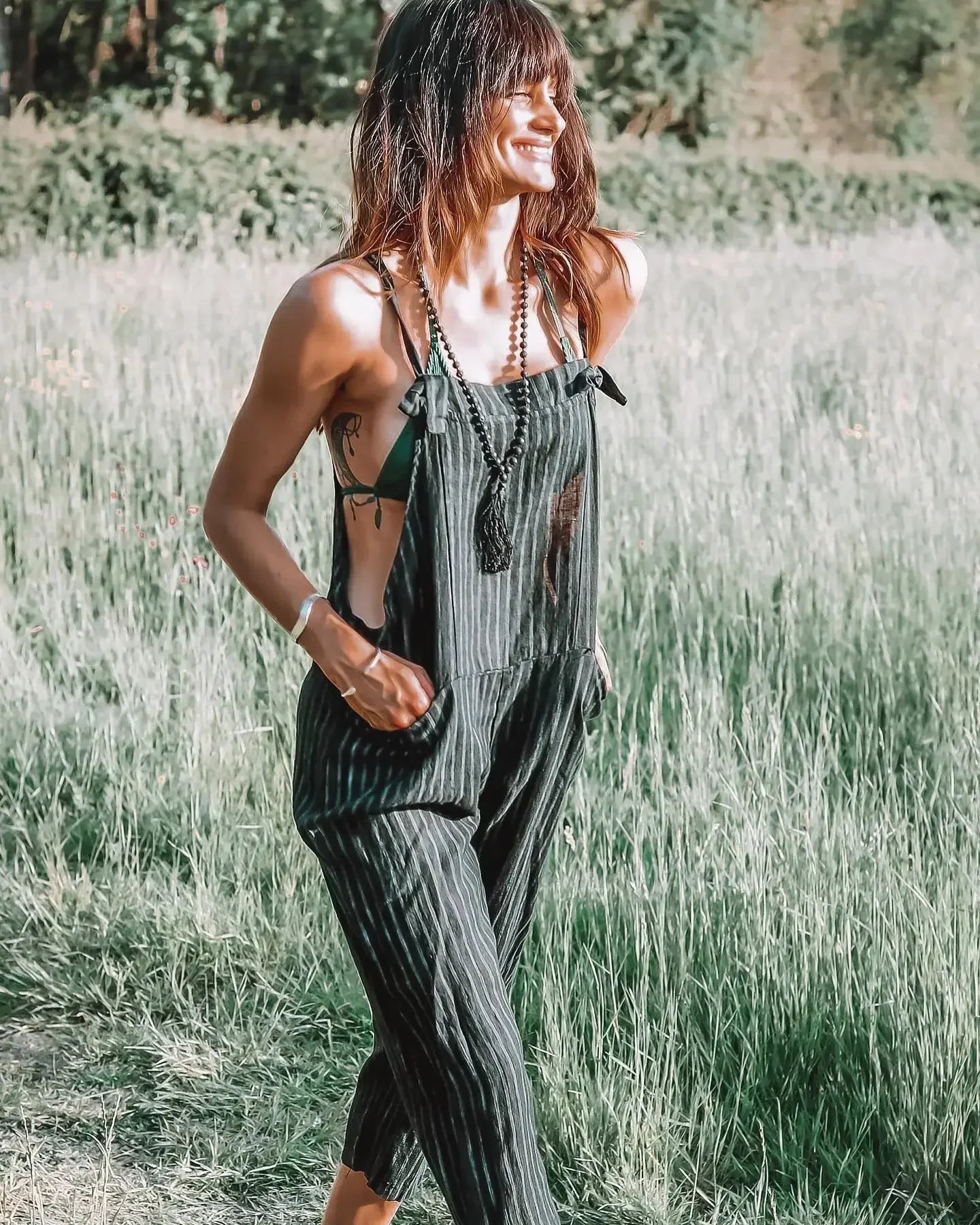 Dames Tuinbroek Oversized Lange Zomerbroek voor Vrouw