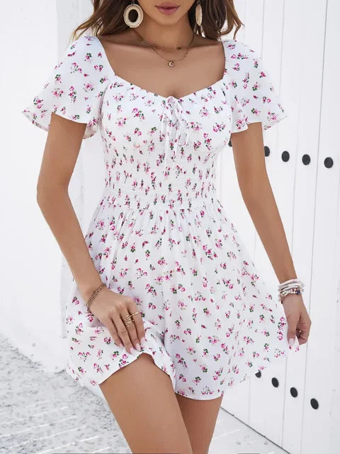 Vrouwelijke Nachtjurk Lente Zomer Florale Print - StudioMarella