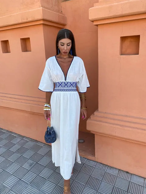 Zomerjurk Lange Elegantie voor Vrouw