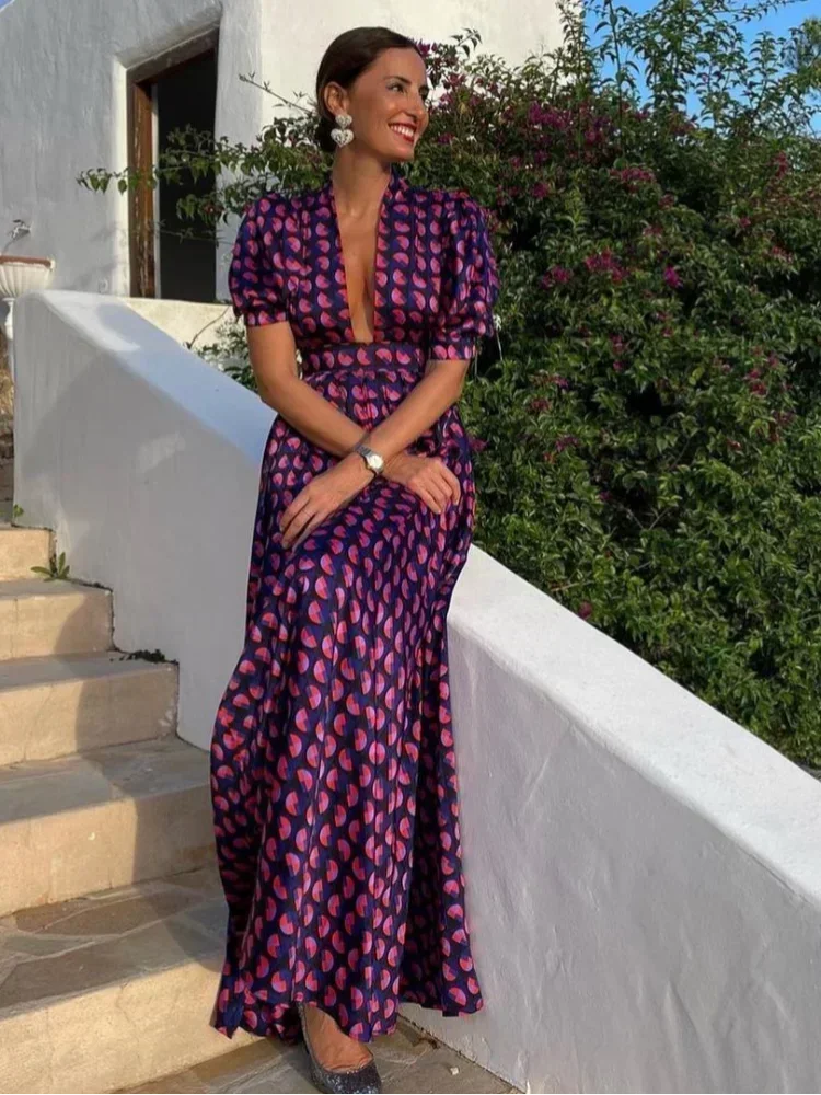 Zomerjurk Lange Elegantie voor Vrouw