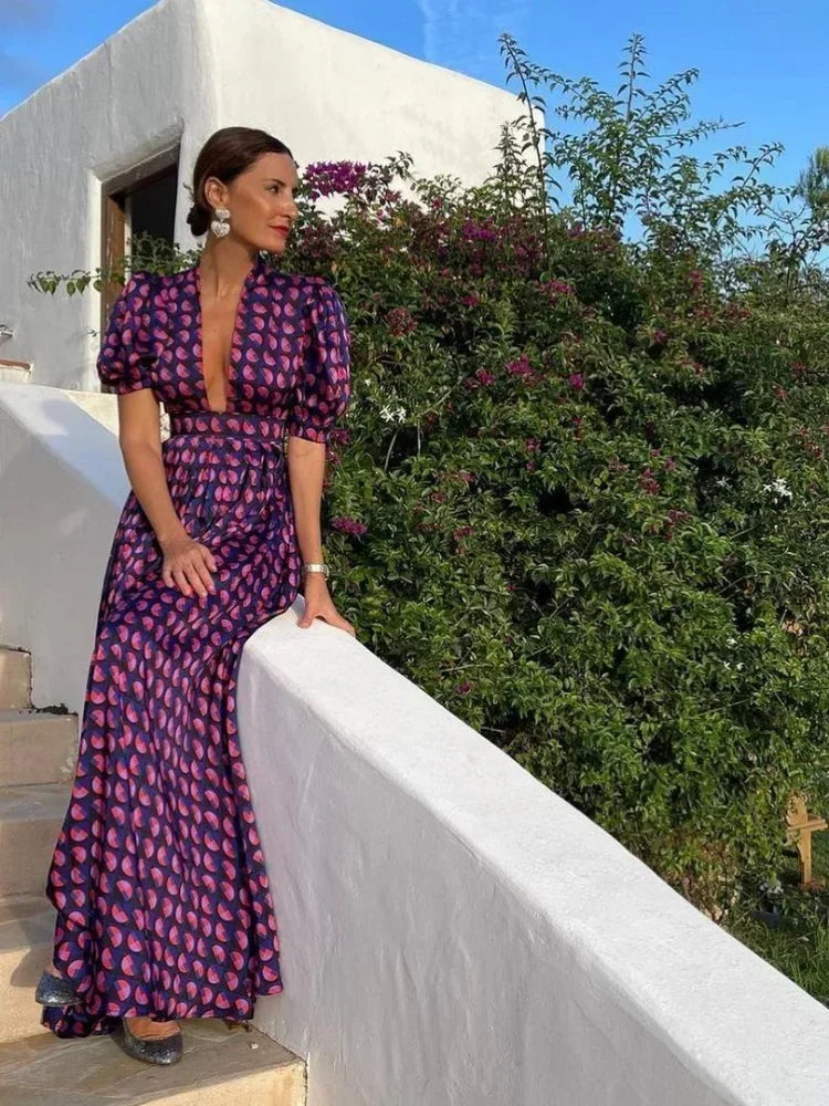 Zomerjurk Lange Elegantie voor Vrouw