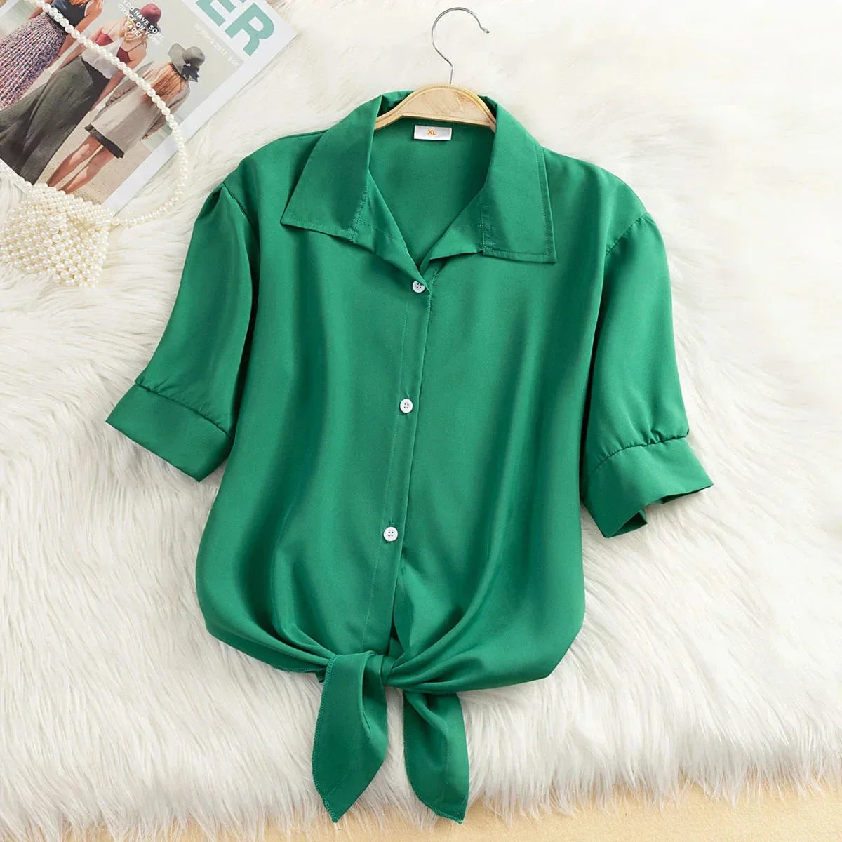 Vrouwelijke Elegant Blouse Jurk Stijl