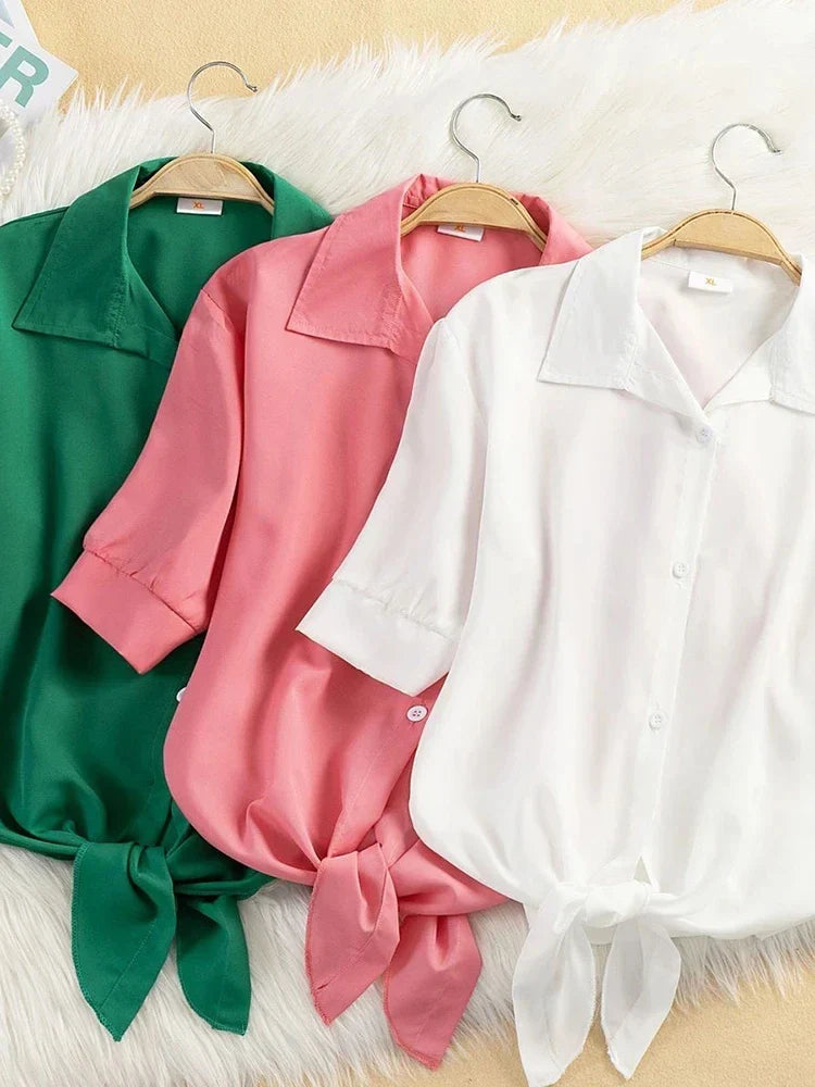 Vrouwelijke Elegant Blouse Jurk Stijl