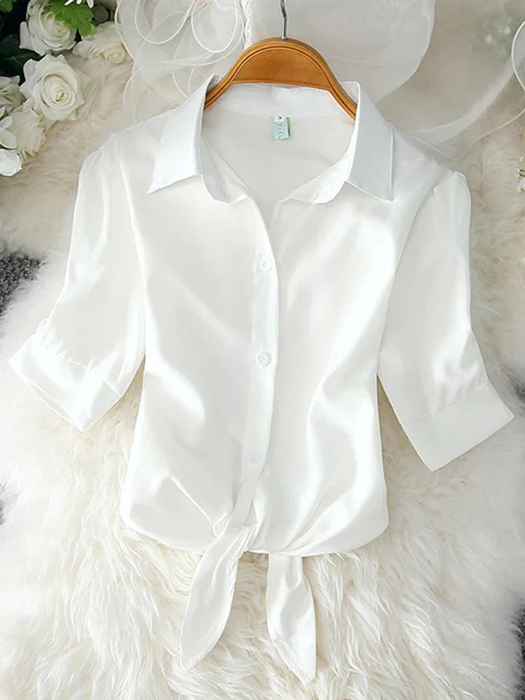 Vrouwelijke Elegant Blouse Jurk Stijl