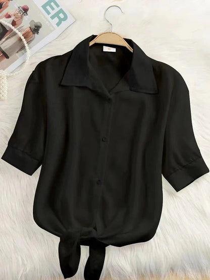 Vrouwelijke Elegant Blouse Jurk Stijl - StudioMarella