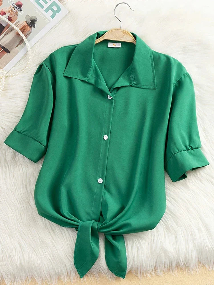 Vrouwelijke Elegant Blouse Jurk Stijl