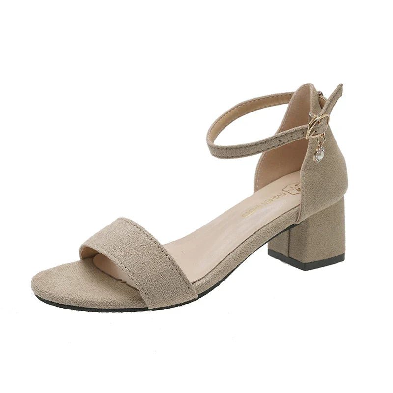 Zomer Sandalen Met Hak Dikke Zool Comfortabel