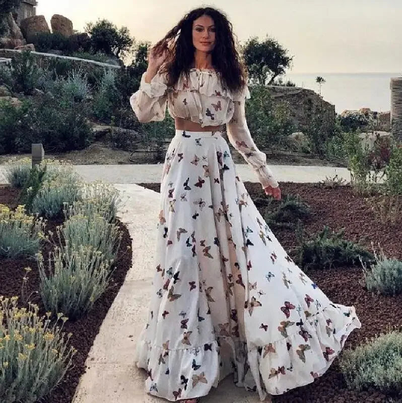 Vlinderjurk Zomerjurk Boho Stijl Set - StudioMarella
