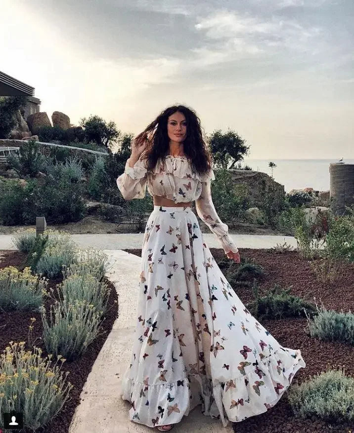 Vlinderjurk Zomerjurk Boho Stijl Set